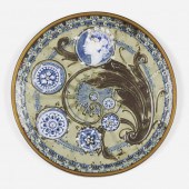 Taxile Doat. plaque. glazed po