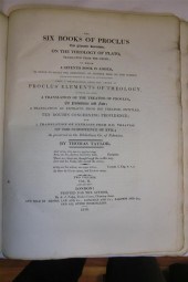 TAYLOR (T) THE SIX BOOKS OF PR