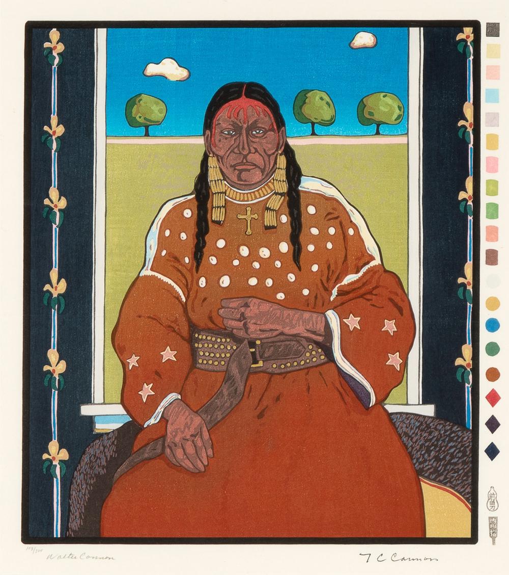 T.C. CANNON, WOMAN AT WINDOW,