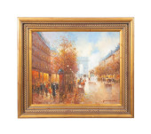T.E. PENCKE, OIL ON CANVAS PAR