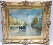 TE. PENCKE OIL ON CANVAS PAINT