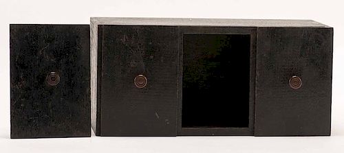 TEA CADDY. CIRCA 1890. WOODEN CADDY