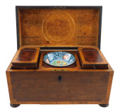 TEA CADDY, ENGLISH, 19TH C. EL