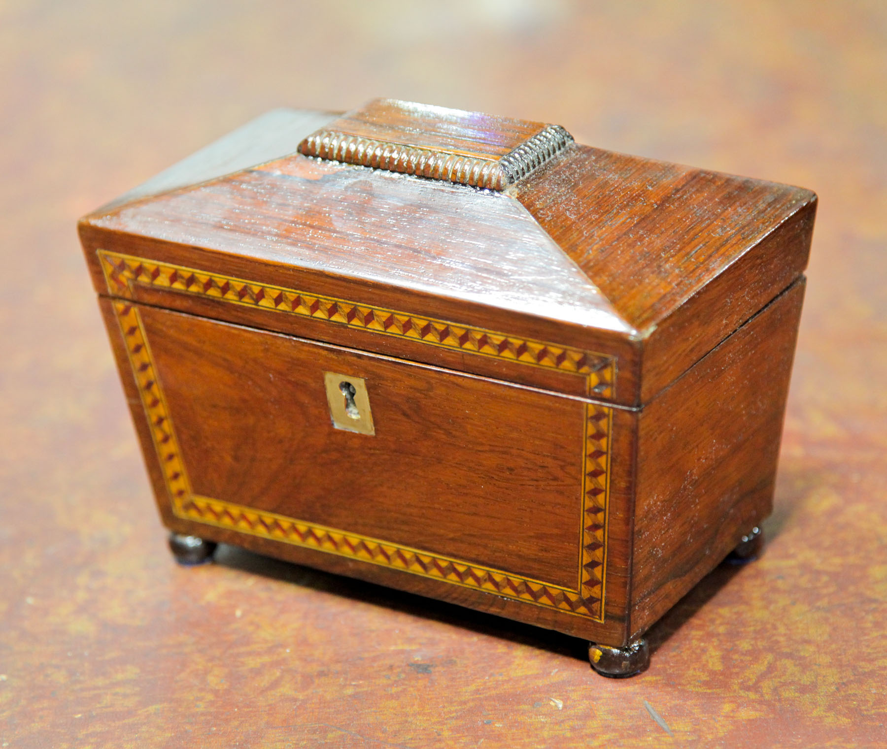 TEA CADDY.  English  mid 19th