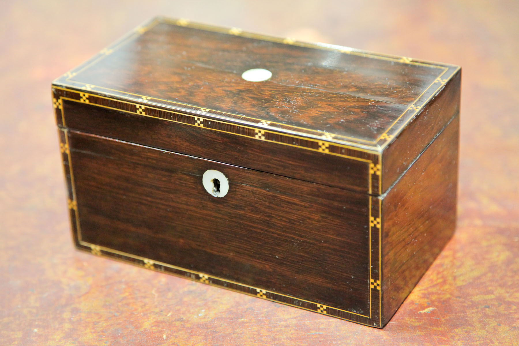 TEA CADDY.  English  mid 19th