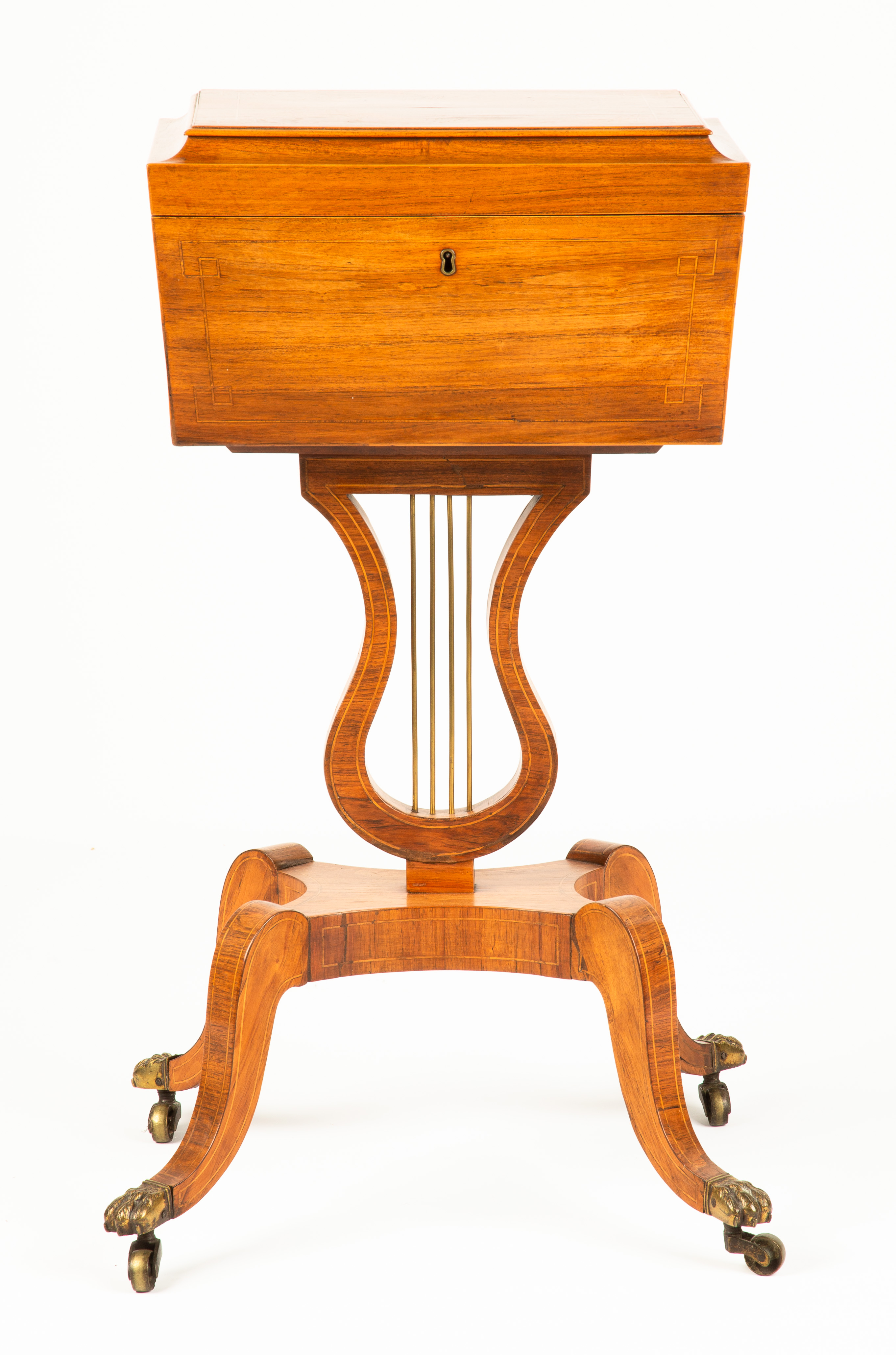 TEA CADDY STAND circa 1820. Early