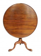 TEA TABLE, ROUND DISH EDGE TOP