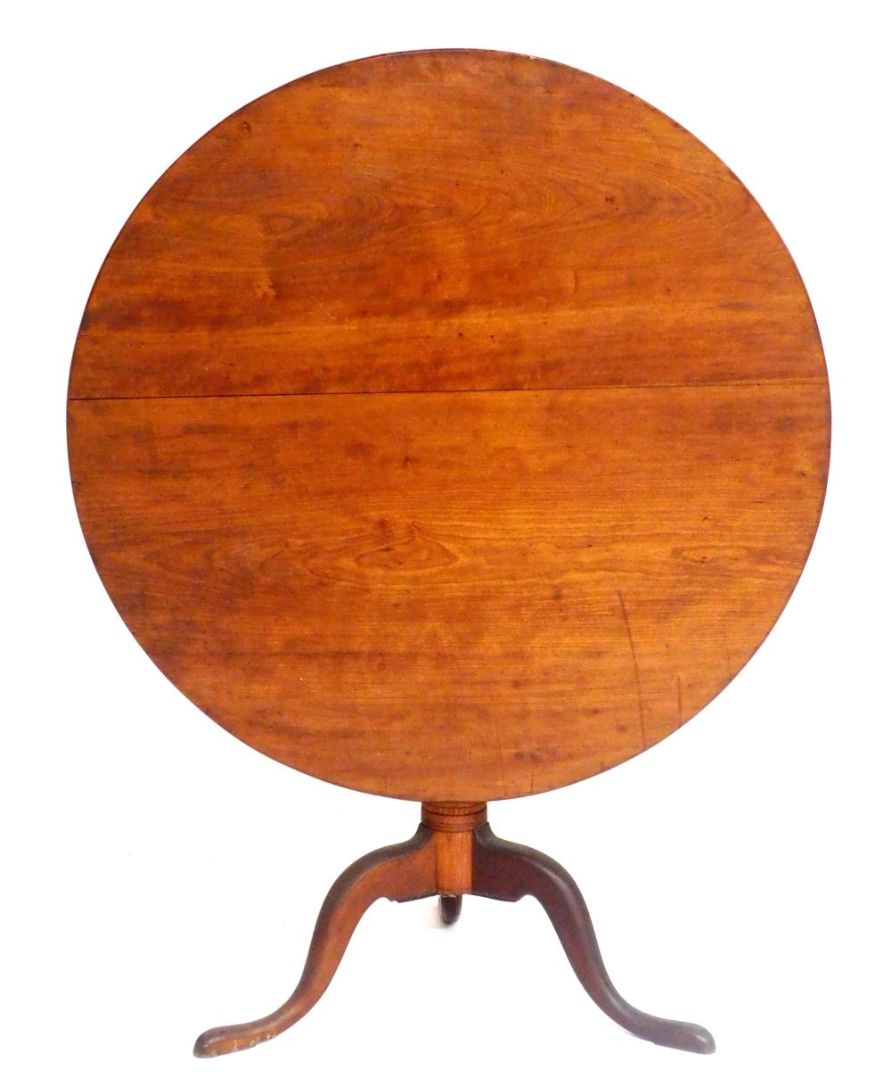 TEA TABLE, ROUND TILT TOP,