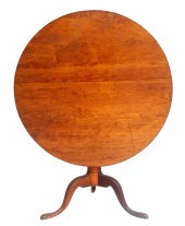 TEA TABLE, ROUND TILT TOP, DEC