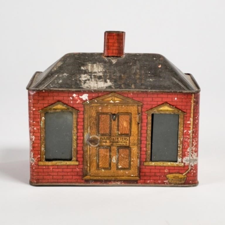 TEA TIN HOUSEA tea tin from