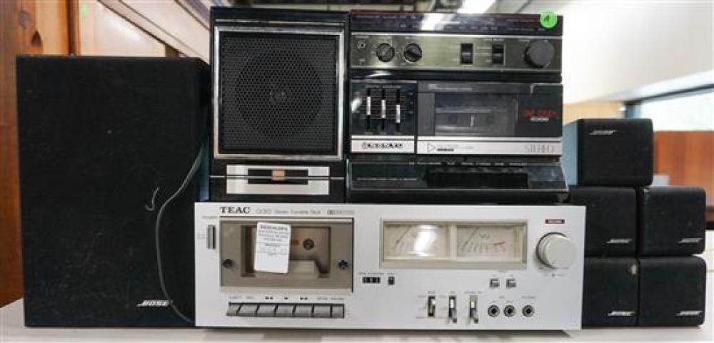 TEAC AND SANYO CASSETTE DECKS AND A