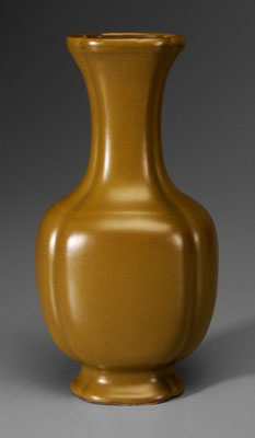 Teadust-Glazed Porcelain Vase