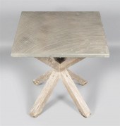 TEAK AND SLATE TOP SIDE TABLET