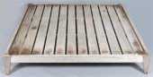 TEAK BANQUETTE, POSSIBLY VAUGH
