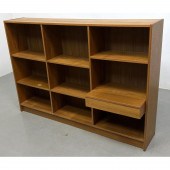Teak entertainment shelf. Dani