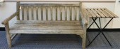 TEAK GARDEN BENCH, KINGLSEY BA