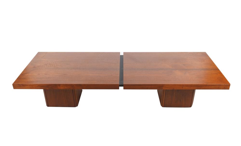 TEAK & LAMINATE SLIDE TOP COFFEE