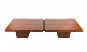 TEAK & LAMINATE SLIDE TOP COFF