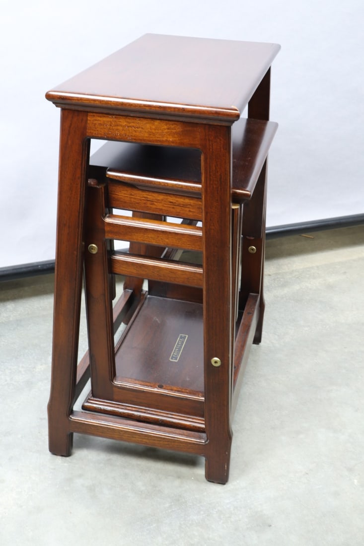 TEAK LIBRARY STEPS FRONTGATE,
