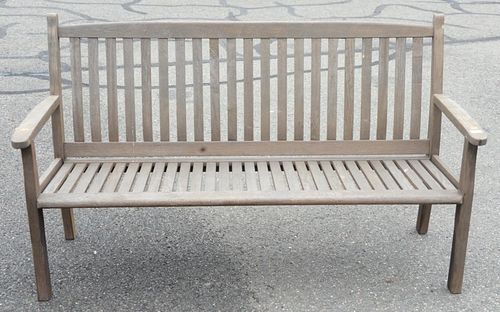 TEAK OUTDOOR BENCH, LENGTH 64