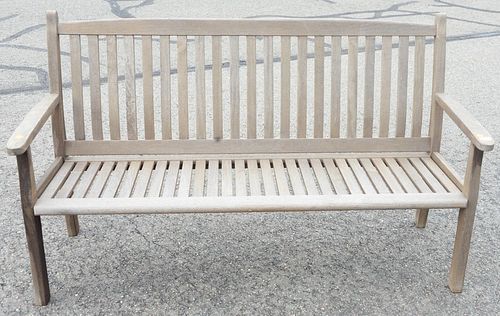 TEAK OUTDOOR BENCH, LENGTH 64