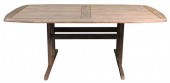 TEAK OUTDOOR DINING TABLE, (SL