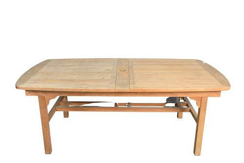TEAK OUTDOOR EXTENDABLE DINING