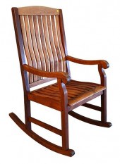 TEAK ROCKING CHAIR, HEIGHT 45