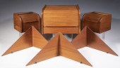 TEAK ROLL TOP STORAGE BOXES &