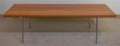 TEAK TOP METAL BASE COCKTAIL T
