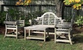 TEAK WOOD CAMELBACK SETTEE, TW