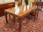 TEAKWOOD DINING TABLE, CHAIRS