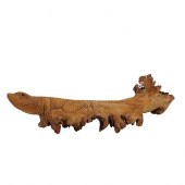 TEAKWOOD LIZARD CARVINGDESCRIP