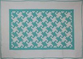TEAL GREEN PINWHEEL PATTERN PA