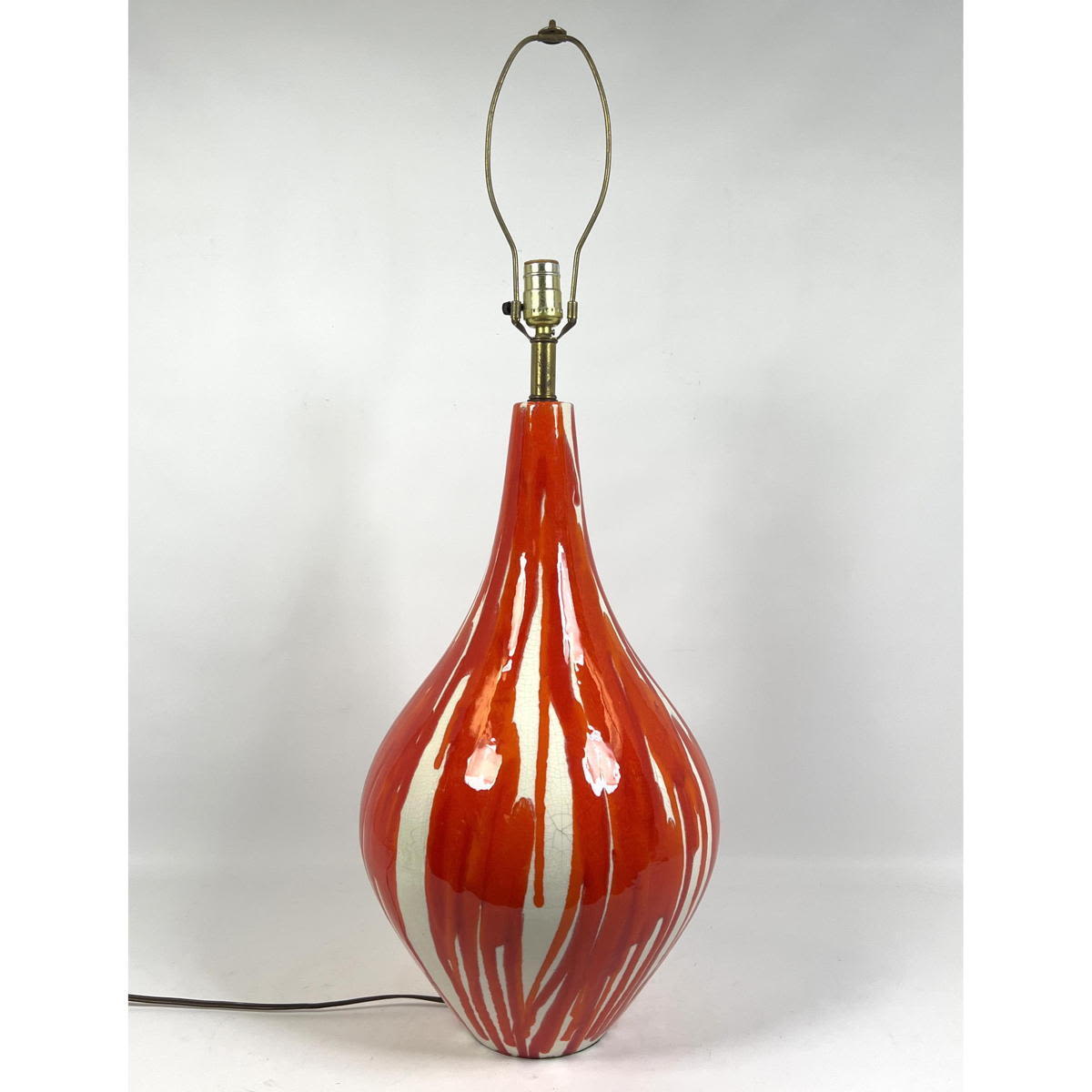 Teardrop form Glazed Pottery