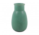 TECO MATTE GREEN VASE 6 1/2”H