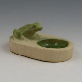Teco piece with a matte green