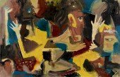 TED BURNETT MIXED MEDIA ABSTRA