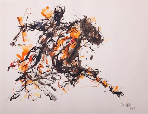 TED JASLOW "RUSSIAN HORSMAN" INK