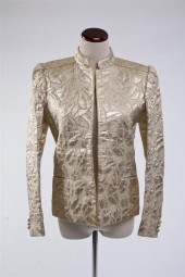 TED LAPIDUS GOLD BROCADE EVENI