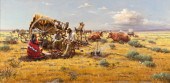TED LONG (1932-2007), RED MEN