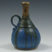 Ted Sampley Jug Vase marked (h