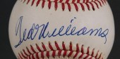 TED WILLIAMS SIGNED BASEBALL J
