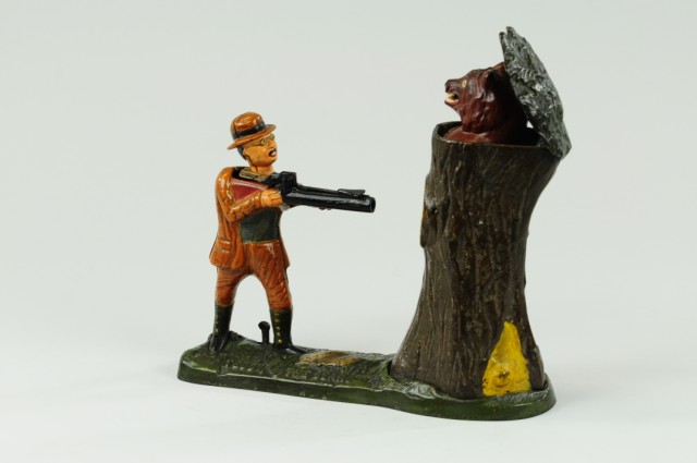 TEDDY & THE BEAR MECHANICAL BANK