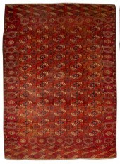 TEKKE BOKARA CARPET,  9' 8" X