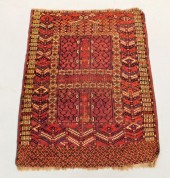 TEKKE BOKHARA RED GEOMETRIC CA