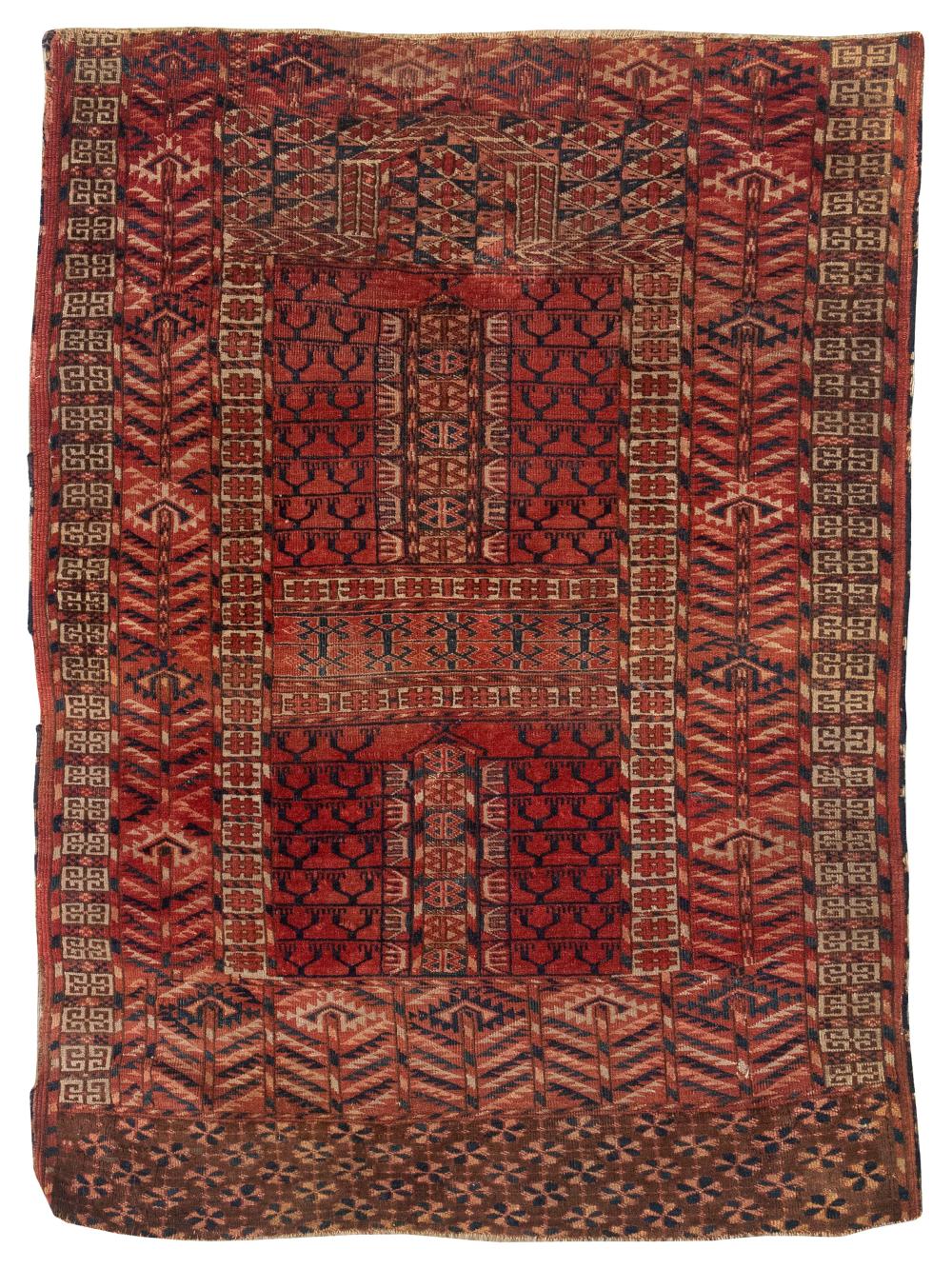 TEKKE ENSI RUG: 3’7” X 4’9” LATE