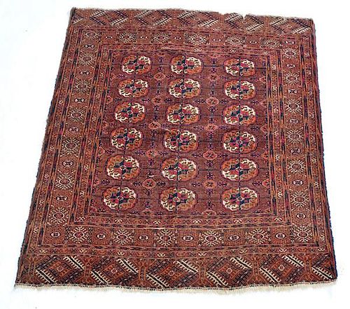 TEKKE TURKOMAN SCATTER RUG, 4' 7" X
