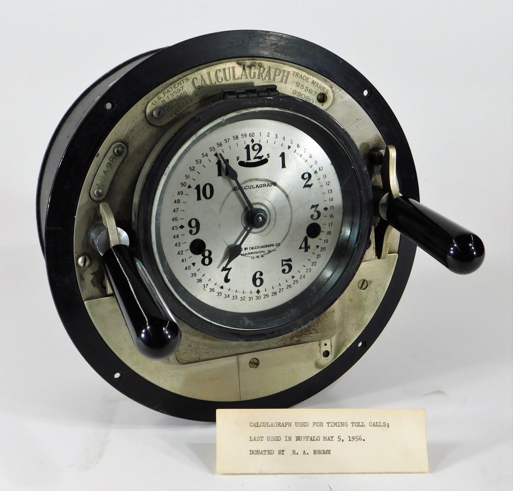 TELEPHONE CALL TIME CLOCK