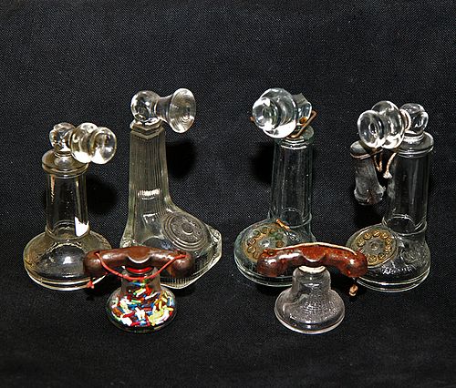 TELEPHONE CANDY CONTAINERSA group